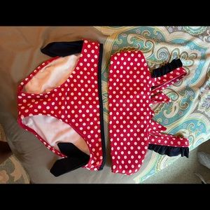 Red crown and ivy two piece swimsuit